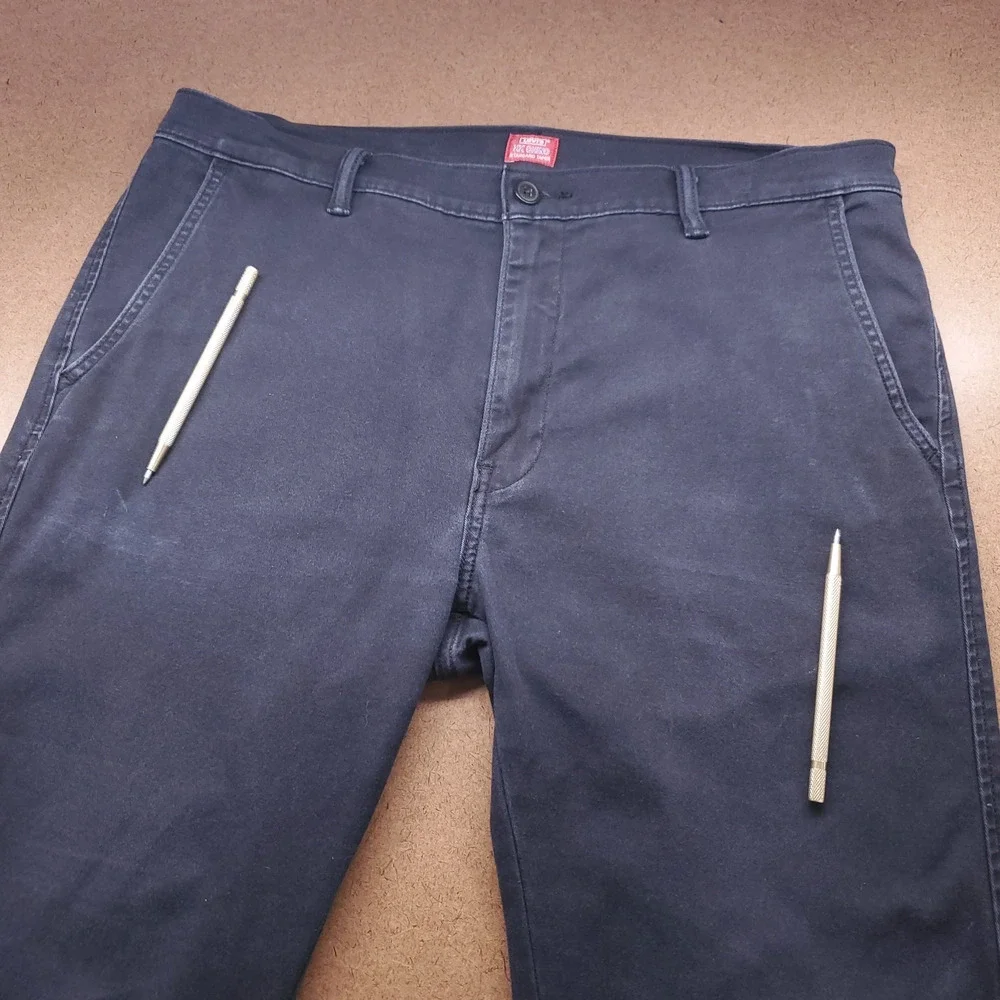 Levi's XX Chino Standard Taper Pants Men 34x30 Black Stretch Workwear Streetwear